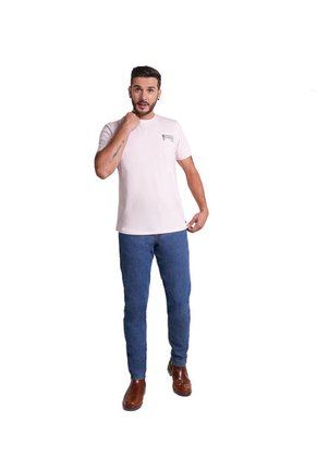 Camiseta Para Hombre Con Estampado Color Rosado Claro