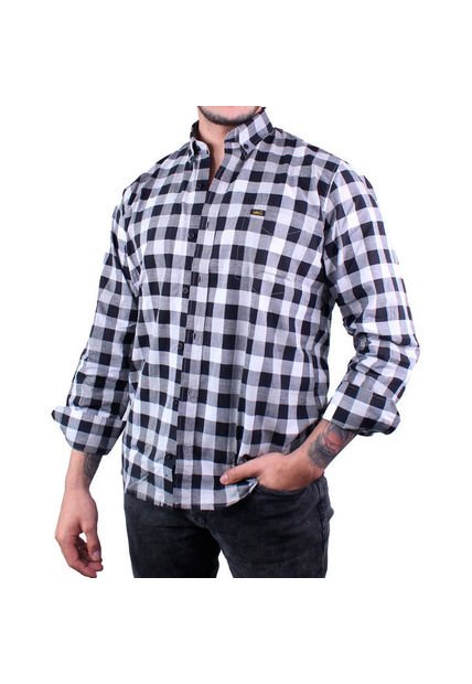 Camisa Cuadros Hombre Lec Lee Negro