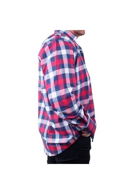 Camisa Cuadros Hombre Lec Lee Vinotinto