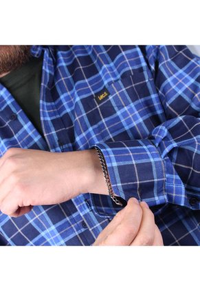 Camisa Leñadora Para Hombres Lec Lee - Azul