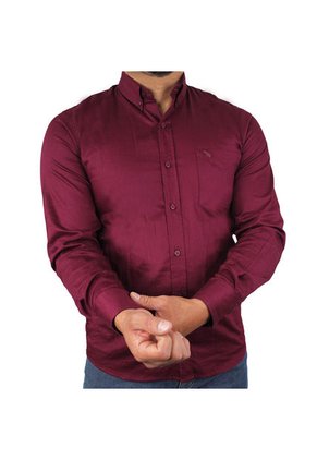 Camisa Para Hombre Lec Lee- Vinotinto