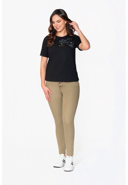 Camiseta Manga Corta Para Mujer Lec Lee