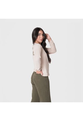 Camiseta Manga Larga Para Mujer Lec Lee