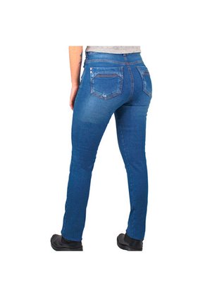 Jean Slim Fit Para Mujer Lec Lee Índigo Medio