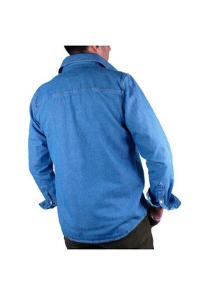 Camisa En Denim Para Hombre Lec Lee Índigo Claro