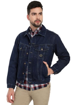 Chaqueta Índigo Oscuro De Jean Basic Lec Lee