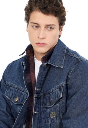 Chaqueta En Jean Clásica Hombre Lec Lee - Indigo Medio Indigo Medio/XXL