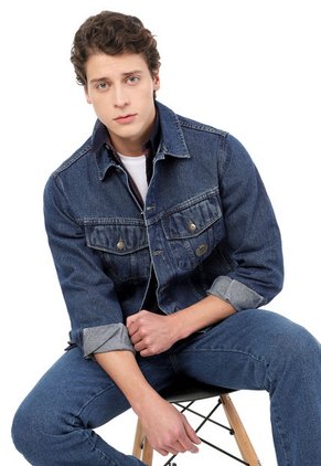 Chaqueta En Jean Clásica Hombre Lec Lee - Indigo Medio Indigo Medio/XXL