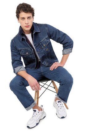 Chaqueta En Jean Clásica Hombre Lec Lee - Indigo Medio Indigo Medio/XXL