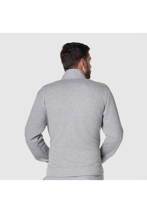 Buso Con Cremallera Gris Para Hombre