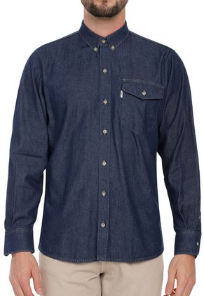 Camisa Índigo Oscuro Manga Larga Lec Lee