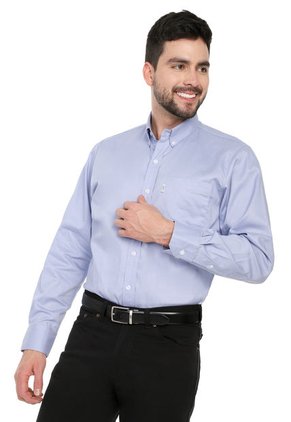 Camisa Azul Claro Manga Larga Dril Lec Lee