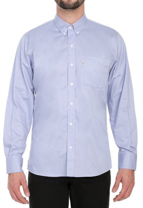 Camisa Azul Claro Manga Larga Dril Lec Lee