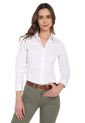 Blusa Blanca Basic Fem Manga Larga Lec Lee de Lec Lee