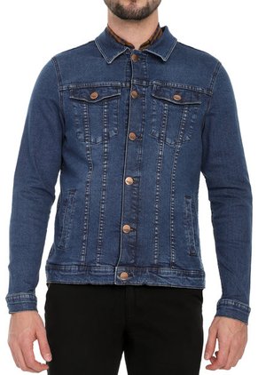 Chaqueta Índigo Medio De Jean Clásica Renovada Lec Lee