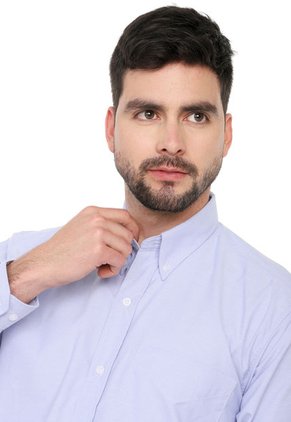 Camisa Azul Claro Manga Larga Lec Lee