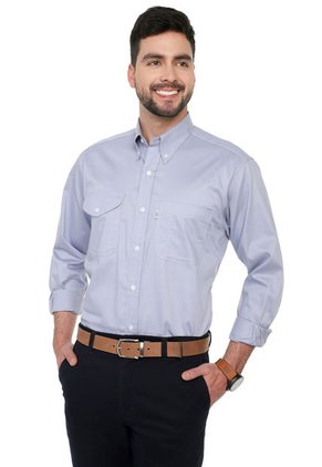 Camisa Azul Claro Basic Manga Larga Lec Lee