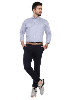 Camisa Azul Claro Basic Manga Larga Lec Lee