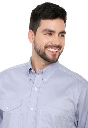 Camisa Azul Claro Basic Manga Larga Lec Lee