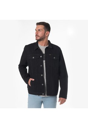 Chaqueta En Denim Clásica Renovada Lec Lee Negro