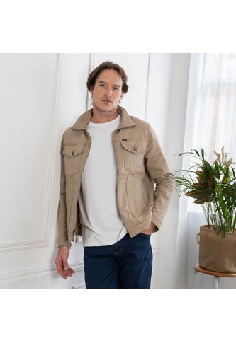 Chaqueta Casual Hombre Lec Lee Kaky Kaky/L Lec Lee