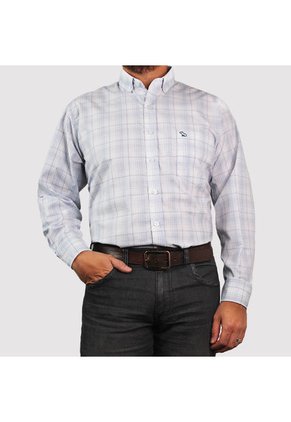 Camisa Casual Hombre Lec Lee Azul Claro