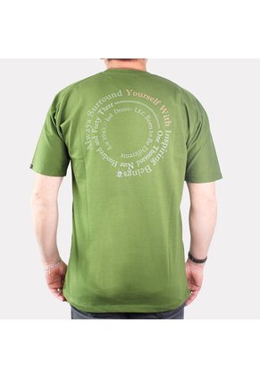 Camiseta Unicolor Hombre Lec Lee Verde Verde/L