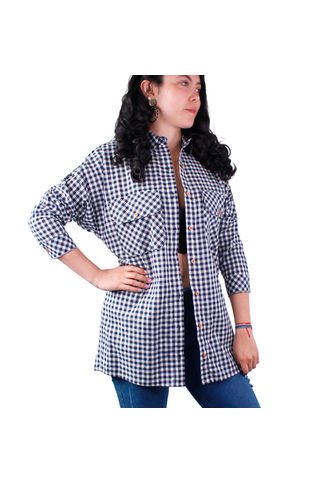 Camisa Leñadora Para Mujer Lec Lee Azul Lec Lee