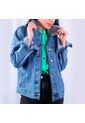 Chaqueta En Denim Lec Lee Índigo Claro de Lec Lee