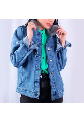 Chaqueta En Denim Lec Lee Índigo Claro