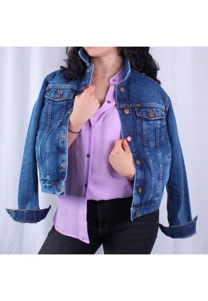 Chaqueta En Denim Clásica Para Mujer Lec Lee