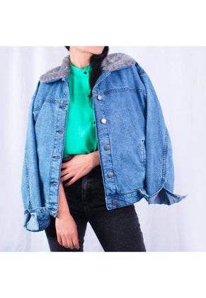 Chaqueta En Denim Lec Lee Índigo Claro