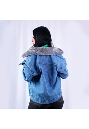 Chaqueta En Denim Lec Lee Índigo Claro