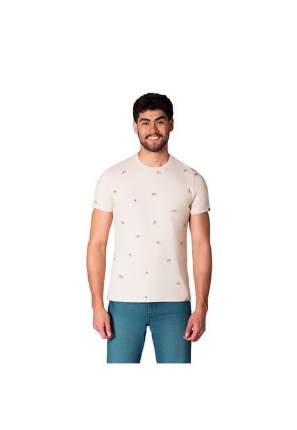 Camiseta Slim Hombre Lec Lee Beige