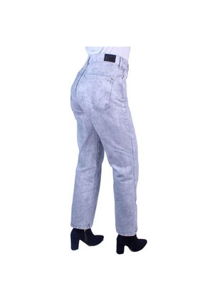 Jean Mom Fit Para Mujer Lec Lee Gris Claro
