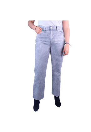 Jean Mom Fit Para Mujer Lec Lee Gris Claro