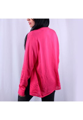 Blusa Estampada Cuello Neru Lec Lee Fucsia