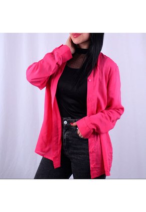 Blusa Estampada Cuello Neru Lec Lee Fucsia
