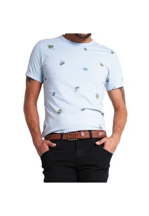 Camiseta Para Hombre Color Azul Claro