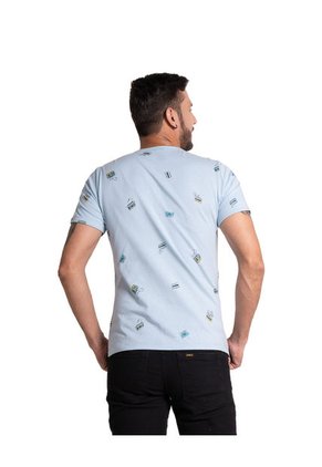 Camiseta Para Hombre Color Azul Claro