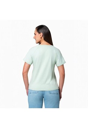 Camiseta Cuello Redondo Lec Lee Verde Claro