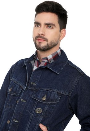 Chaqueta Índigo Oscuro De Jean Basic Lec Lee