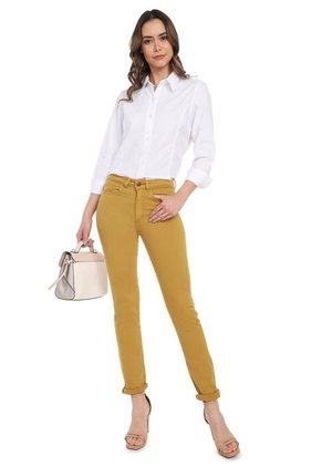 Blusa Blanca Basic Manga Larga Lec Lee