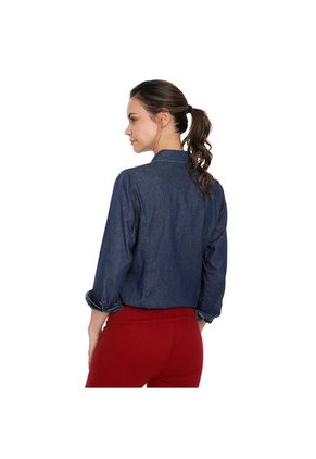 Blusa Índigo Medio De Jean Basic Lec Lee