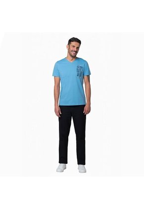 Camiseta Hombre Oversize Lec Lee Azul Hortensia