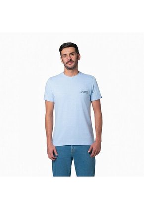 Camiseta Hombre Slim Lec Lee Azul Caro
