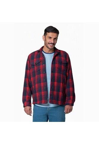 Chaqueta Leñadora Acochada Para Hombre Rojo Lec Lee Lec Lee