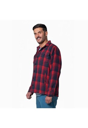 Chaqueta Leñadora Acochada Para Hombre Rojo Lec Lee