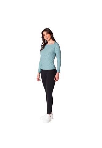 Camiseta Cuello Bandeja Lec Lee Verde Claro Lec Lee