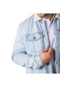Chaqueta Ovejera En Denim Tipo Trucker Lec Lee de Lec Lee
